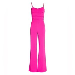 Jonathan Simkhai Square Neckline Pink Jumpsuit